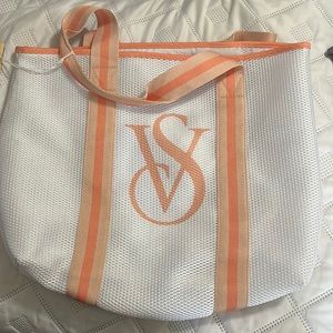 Victorias Secret White Beach Tote